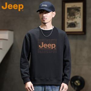 JEEP 남성 춘추 코트 라운드티 긴팔 레저 헐렁한 맨투맨
