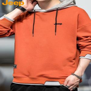 JEEP 후드 티셔츠 맨투맨 풀오버 상의 오버핏 코트