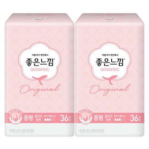 좋은느낌 날개형 울트라슬림, 중형, 36매, 2개