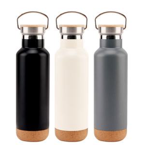지니유니 이중진공 코르크 앤 스텐 믹스 냉온 핸들 텀블러 500ml