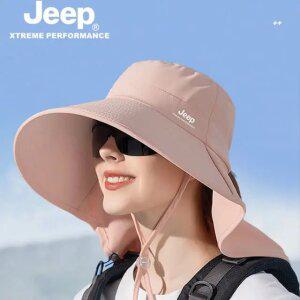 JEEP 지프 여름 등산 모자 챙넓은 여성 썬캡 햇빛가리개 모자