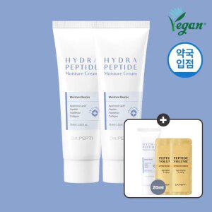 닥터펩티 하이드라 펩타이드 모이스처 크림 75ml x2 + 20ml 1개 + 샤쉐 2매
