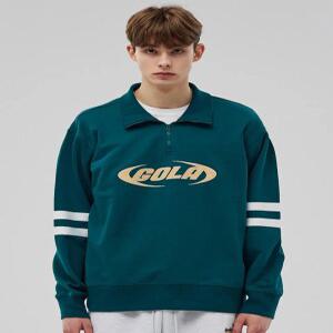 [GOLA] TRACK POINT HALF ZIP-UP SWEAT SHIRTS [GREEN]
