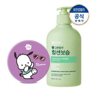 그린핑거 포차코 순한 무기자차 선쿠션12g+힘센보습 인텐시브 워시300ml