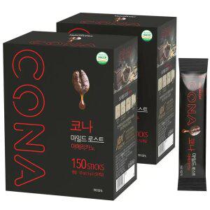 [공식판매점] 코나 마일드로스트 150T+150T 블랙커피 아메리카노 미니 스틱 봉지