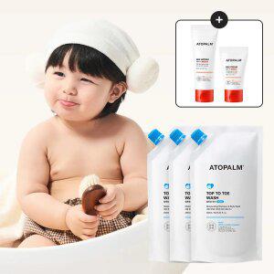 아토팜 탑투토워시 250ml(리필)x3개+[증정]MLE크림30ml+MLE로션60ml