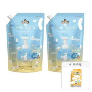 아이깨끗해 대용량 핸드워시 시나모롤 순 1.8L, 2개 +  증정 (핸드워시 순 100mL, 1개