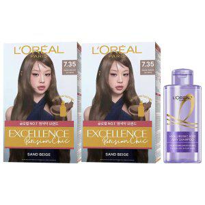 로레알파리 엑셀랑스 파리지앵 시크/크림 염모제 2개 + HA 샴푸 80ml