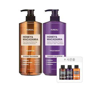 쿤달 네이처 샴푸 체리블라썸 1058ml, 1개+트리트먼트 체리블라썸향 1058ml, 1개+증정