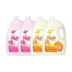 피죤 용기 핑크로즈 4.21L, 2개 + 옐로우미모사 4.21L, 2개