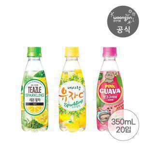 티즐 제로 레몬 말차 스파클링/내사랑유자C 스파클링/자연은 핑크구아바 스파클링 350