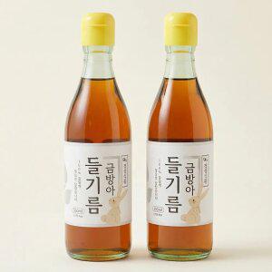 통들깨 100% 고소한 금방아 들기름 350ml+350ml