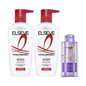 로레알파리 토탈리페어5 샴푸 400ml 2개 + HA 샴푸 80ml