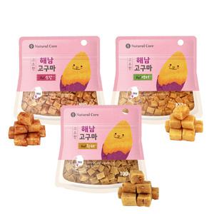 네츄럴코어 고소한 해남고구마 3종 100g 강아지간식