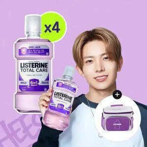 리스테린 토탈케어 마일드 750ml, 4개+증정(스트랩 보냉백)