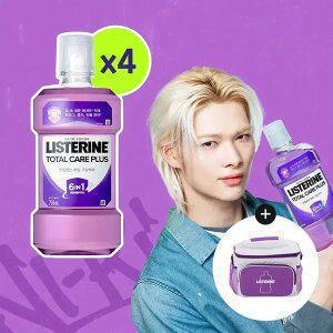 리스테린 토탈케어 플러스 750ml, 4개+증정(스트랩 보냉백)