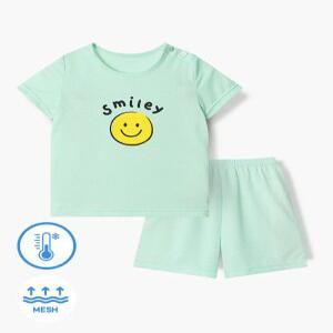 유니프랜드 해피스마일(MI) 쿨메쉬 5부내의 아동 유아실내복 여름 간절기 상하세트