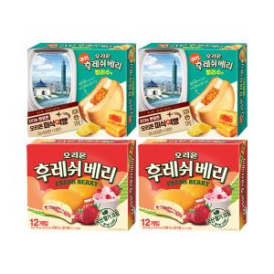 오리온 후레쉬베리 펑리수맛 12입, 2개 + 후레쉬베리 12입, 2개