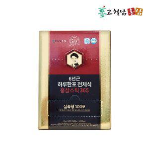 [고철남홍삼] 짜먹는6년근 하루한포 전체식 홍삼스틱365 실속형 10g x 100포[쇼핑백포함]