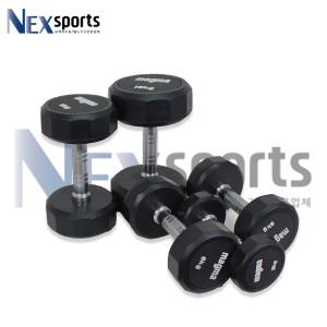 넥스 12각 고무아령 마그마 10kg 덤벨