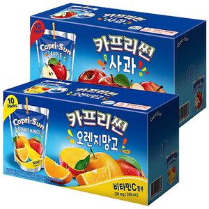 카프리썬 망고 10팩 + 사과 10팩 / 과일주스 음료수