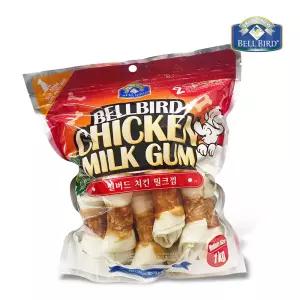 벨버드 치킨밀크껌 1kg 미디움