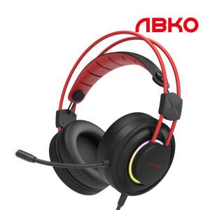 앱코 N800 가상 7.1채널 컴퓨터 PC 게이밍 진동 헤드셋 블랙
