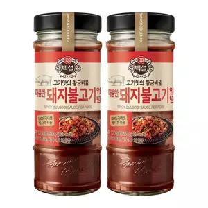 [소비기한 임박] 백설 돼지불고기양념, 500g, 2개
