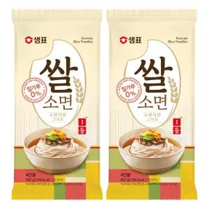 [소비기한 임박] 샘표 쌀소면, 400g, 2개