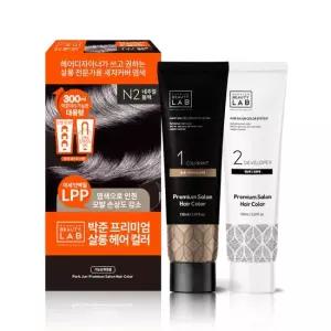 헤어 살롱 대용량 새치커버 컬러 염색약 300ml 네추럴 블랙
