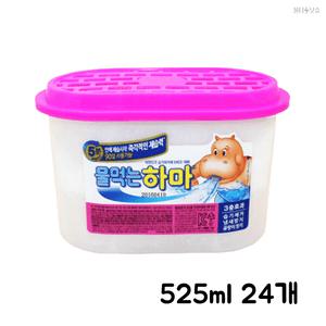 냄새먹는하마 옷장용 장마철 습기제거 물먹는하마 제습제 525ml 24개