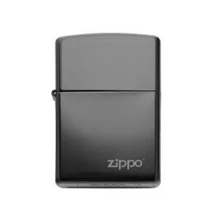 [지포] ZP24756ZL 클래식 하이폴리쉬 블랙 로고 라이터