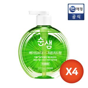 [순샘] 주방세제 베이킹 피톤치드 (용기) 500ml x 4개