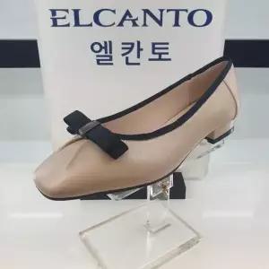 [ELCANTO]엘칸토 HC11 양가죽 여성화 스퀘어토 리본 플랫  C1Q1U42V6 (S27385552)
