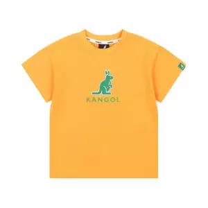캉골키즈 캥거루 카라비너 그래픽 티 QB 0407 오렌지