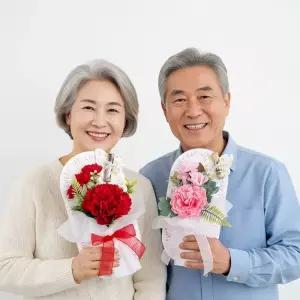 카네이션 비누꽃 미니꽃다발 어버이날 스승의날 선물