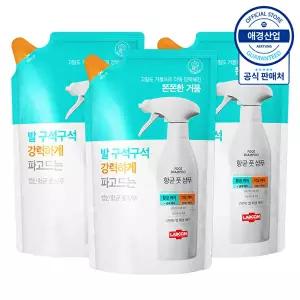 [애경]랩신 V3 항균 풋샴푸 리필 400ml x3개 +비누1입 2개증정