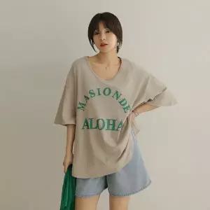 [하프클럽/]포바 루즈 프린팅 언발 오부 티