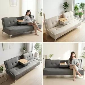 [에보니아 대표상품 근본있는] 리도 3인용쇼파 소파베드침대 등받이 각도조절 리클라이너