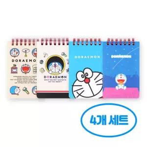 도라에몽 톡톡 상철 수첩 4개 세트 라인 단어장 미니 메모