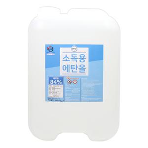 맑을담 대용량 식물성 에탄올 프리미엄 에틸알코올84% 20L