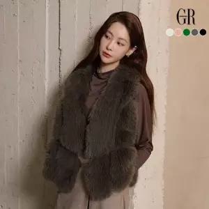 25FW 루벨 faux 폭스퍼 베스트