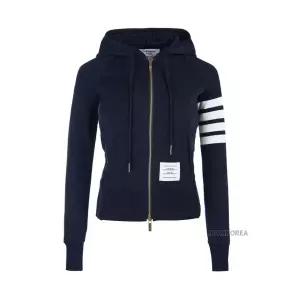 [롯데백화점]톰브라운 FW25 여성 루프백 4바 후드 집업 FJT001A 00535 415