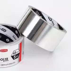 이라이프 알루미늄 테이프 5M 폭45mm/은박/배관/내열/보수/마감/싱크대/누수/방지/공업용/다용도/은색/은박