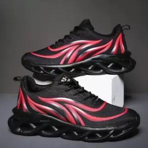  남자운동화이월상품 빨간 캐주얼 메쉬 통기성 신발 남성 러닝 트레이너
