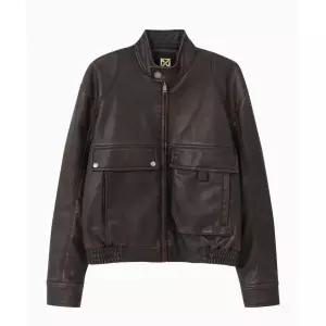[국내정품] ZNUZ 마즈 빈타즈 레더 자켓 - 브라운 175107