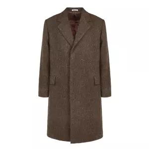 오라리 울 트위드 코트 A24AC01LS BROWNTWEED