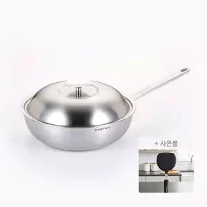 (사은품)쉐프윈 통5중 316STS 편수웍 28cm