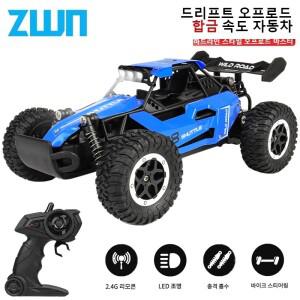 RC카 자동차 오토바이 모형 무선 조정 오프로드 드리프트 미니 포크레인 ZWN 1:16 LED 조명이있는 2.4Gh 모