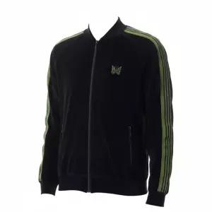니들스 RIB COLLAR TRACK JACKET CPE VELOUR - BLACK RW323) 리브 칼라 트랙 자켓 CPE 벨루어)